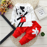 Baby Boys Clothes Set Cartoon Long Sleeved Tops + Pants 2PCS Outfits Kids Bebes Clothing Childrens Jogging Suits