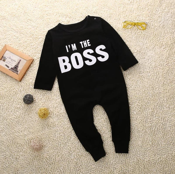 Infant Baby Boy Romper Long Sleeve Jumpsuit Clothes Outfit