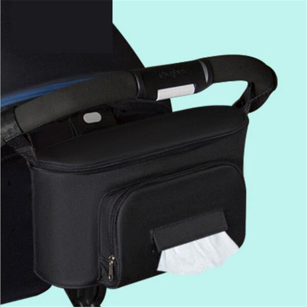 Baby Stroller Bag Organizer Bag soild color Bags Mama Carriage Buggy Pram Cart Basket Hook Backpack Stroller Accessories