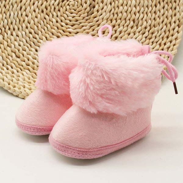 Baby Girls Princess Winter Boots First Walkers Soft Soled Infant Toddler Kids Girl Footwear Shoes