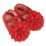 Kid Baby Girl Chiffon Flower Elastic Band Newborn Walking Shoes Baby Shoes Toddler Shoes 20