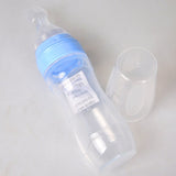 Baby Silicone Care Feeding Bottle Kids Spoon Rice Paste Feeding 120ml Bottle