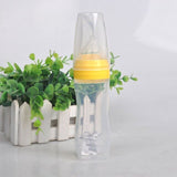 Baby Silicone Care Feeding Bottle Kids Spoon Rice Paste Feeding 120ml Bottle