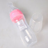Baby Silicone Care Feeding Bottle Kids Spoon Rice Paste Feeding 120ml Bottle