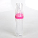 Baby Silicone Care Feeding Bottle Kids Spoon Rice Paste Feeding 120ml Bottle