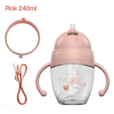 Baby Feeding Bottles Cups 2 Use Kids Water Milk Bottle Soft Mouth Duckbill Sippy Infant Drink Training Feeding Bottle