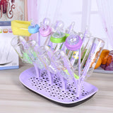 Baby Bottle Drying Rack 4 Colors Baby Feeding Bottles Cleaning Drying Rack Storage Nipple Shelf Baby Pacifier Feeding Cup Holder
