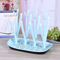 Baby Bottle Drying Rack 4 Colors Baby Feeding Bottles Cleaning Drying Rack Storage Nipple Shelf Baby Pacifier Feeding Cup Holder