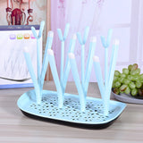 Baby Bottle Drying Rack 4 Colors Baby Feeding Bottles Cleaning Drying Rack Storage Nipple Shelf Baby Pacifier Feeding Cup Holder
