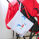 Reusable Baby Stroller Storage Hanging Bag Waterproof Cloth Diaper Bags Wet Dry Handle Nappy Wetbags Baby Stroller Accessories