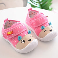 Cartoon Baby Shoes Newborn Autumn Polka Dot Cartoon Cute Baby Boy Girl Shoes First Walkers Sounds Princess Shoes