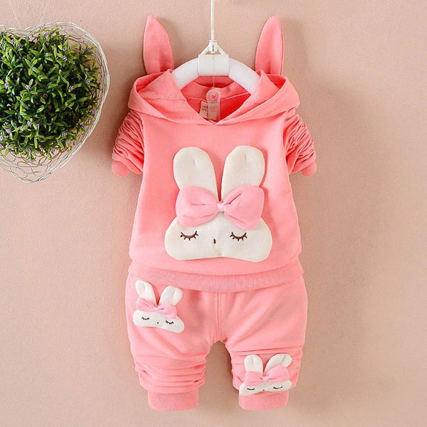 Baby girls clothes sets outfits hooded sweatshirt sets