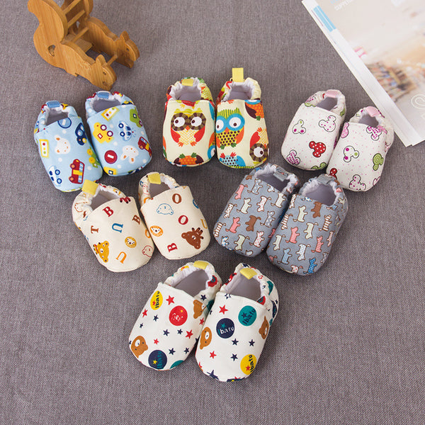 Shoes Boys Girls Cotton Non-Slip Sole First Walkers Kids Lovely Cute Cartoon Shoes Newborn Infants Toddlers Shoes