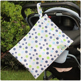Baby 30*40cm Diaper Bag Infant Waterproof Reusable Wet Dry Bag Print Pocket Nappy Bag Travel Single Layer Diaper Bag with Zipper