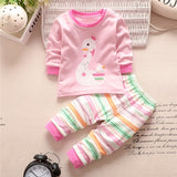 Baby Boy Clothes Cotton Baby Girl T-shirt+Pants Infant Clothes 2pcs Suit