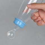 Spoon Silicone Training Rice Cereal Food Supplement Feeder Tableware Bottle Medicine Extrusion Tools