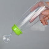 Spoon Silicone Training Rice Cereal Food Supplement Feeder Tableware Bottle Medicine Extrusion Tools