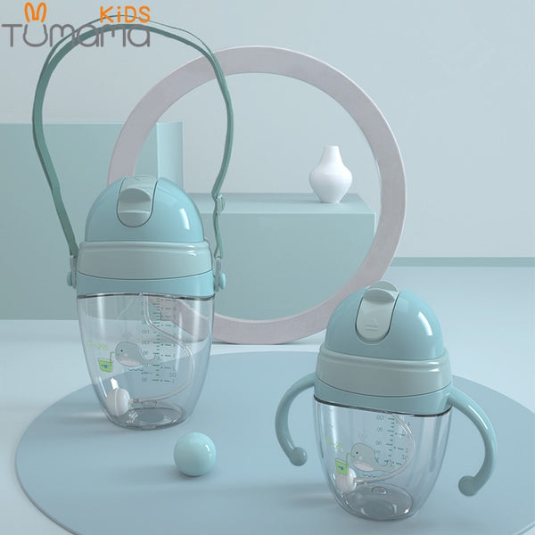 Baby Feeding Bottles Cups 2 Use Kids Water Milk Bottle Soft Mouth Duckbill Sippy Infant Drink Training Feeding Bottle