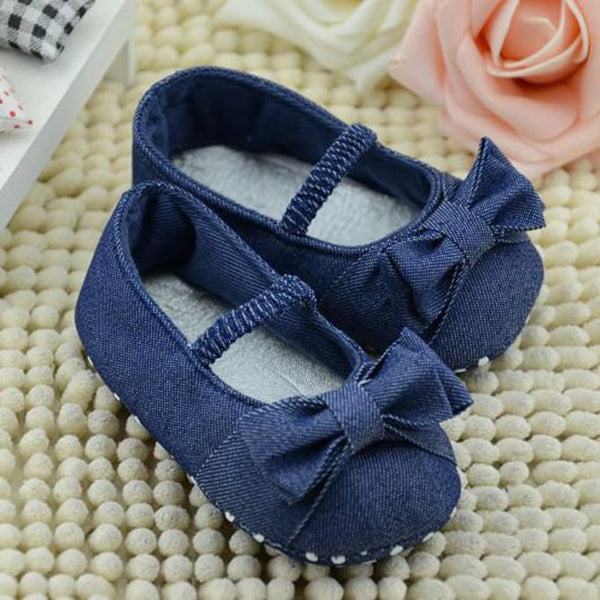 Baby Bowknot Denim Toddler Princess First Walkers Girls Kid Shoes Toddler Shoes Baby Shoes 20