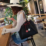 Mickey mouse lady fashion bag shoulder PU clothing accessories doll handbag High capacity leisure drawstring Satchel