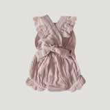 2019 6 Color Cute Baby Girl Ruffle Solid Color Romper Jumpsuit