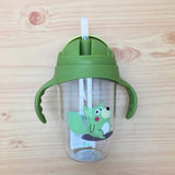 350ML Baby Infant Bottle BPA Free Milk Feeding Bottle With Anti-Slip Handle & Cup Cover Water Juice Drinking Bottle