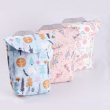 Fashion Multifunctional Baby Diaper Stroller Travel Nappy Bag Organizer Reusable Waterproof Prints Wet/Dry Bag Mummy Storage Bag