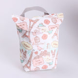 Fashion Multifunctional Baby Diaper Stroller Travel Nappy Bag Organizer Reusable Waterproof Prints Wet/Dry Bag Mummy Storage Bag