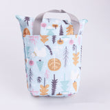 Fashion Multifunctional Baby Diaper Stroller Travel Nappy Bag Organizer Reusable Waterproof Prints Wet/Dry Bag Mummy Storage Bag